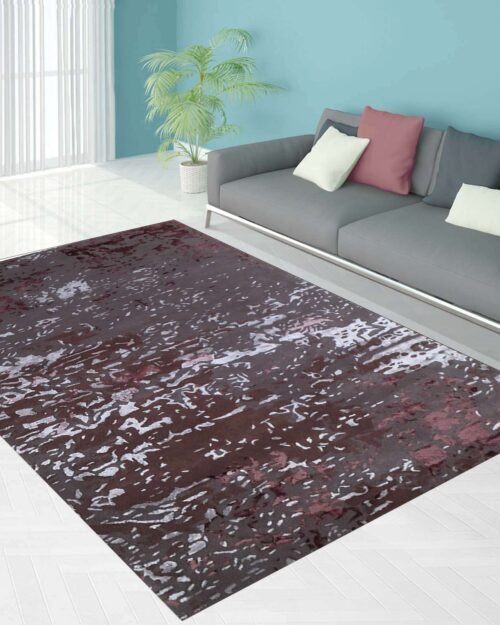 Hand Tufted Modern Design Wool Viscose Carpet For Home, Hotels, High Traffic Area Rugs