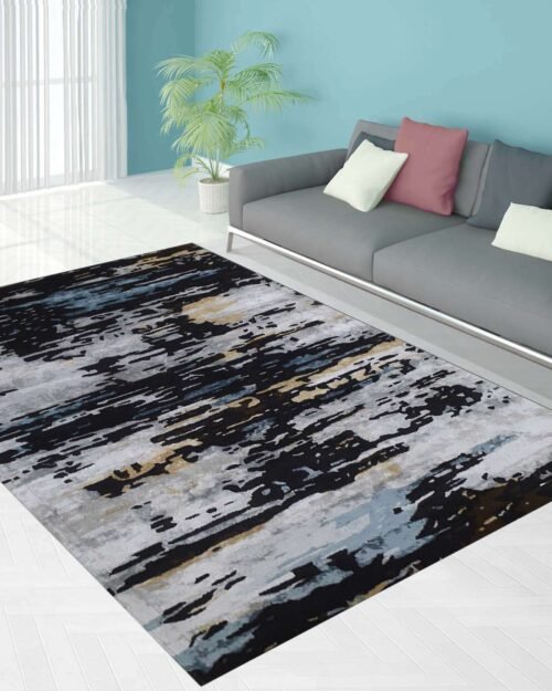 Hand Tufted Modern Design Wool Viscose Carpet For Home, Hotels, High Traffic Area Rugs